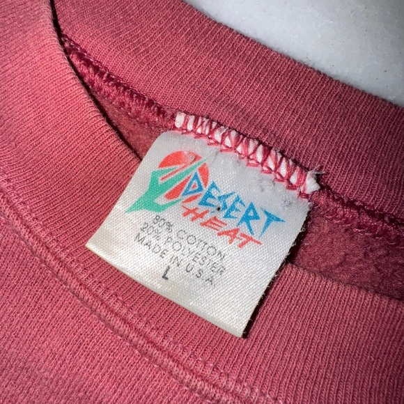 Vintage Ohio Sweatshirt Size Large Maroon Fleece Crewneck Pullover Embroidered - Picture 4 of 4